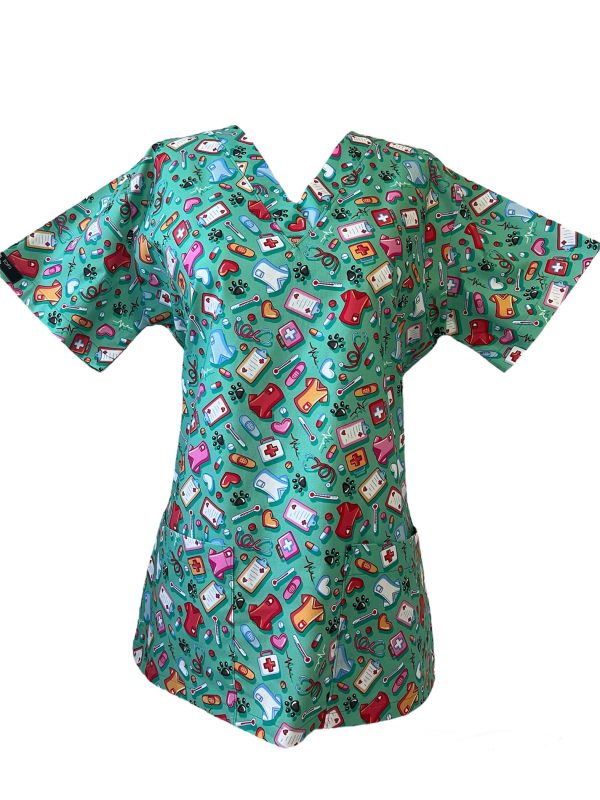 Medical Teal Scrubtop