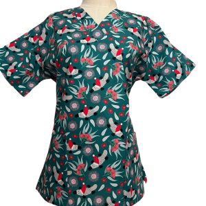 Platypus Teal Scrubtop