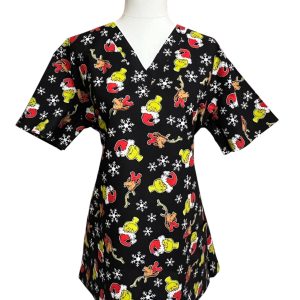 Grinch Black - Scrubtop