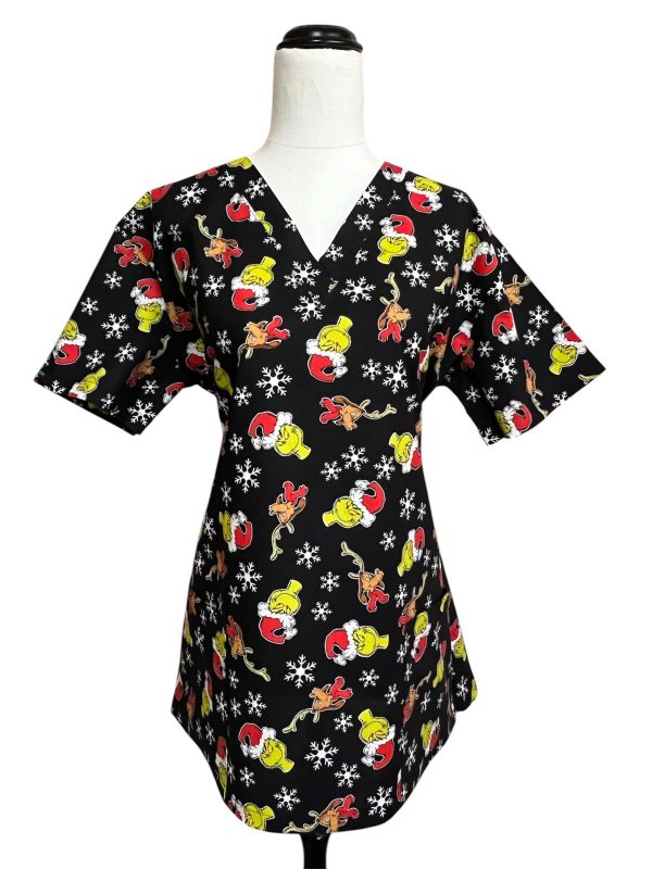 Grinch Black - Scrubtop