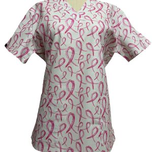 Pink Ribbon Scrubtop