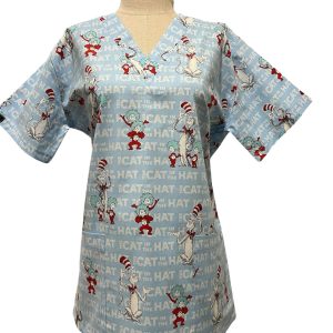 Cat In The Hat ScrubTop