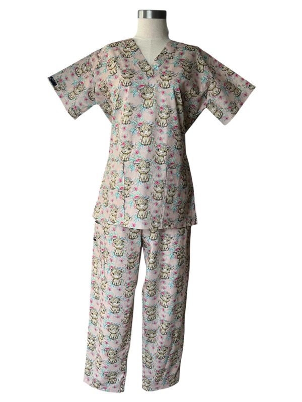 Highland Coo Scrub Set