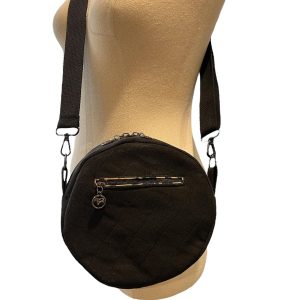 Black Leopard Print Quilted Bag