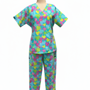 Hearts-A-Flutter Scrub Set