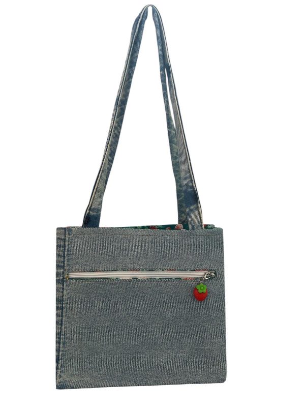 Strawberry Love Denim Bag