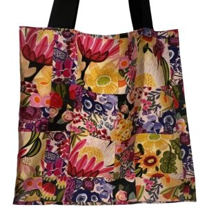 Patched Flowers Medium Tote