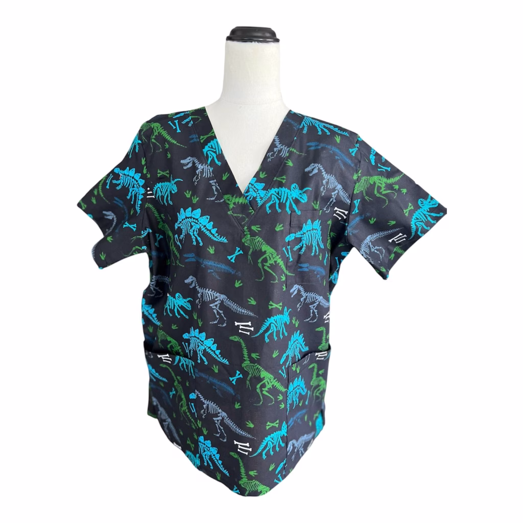 Mens Dino Scrubtop