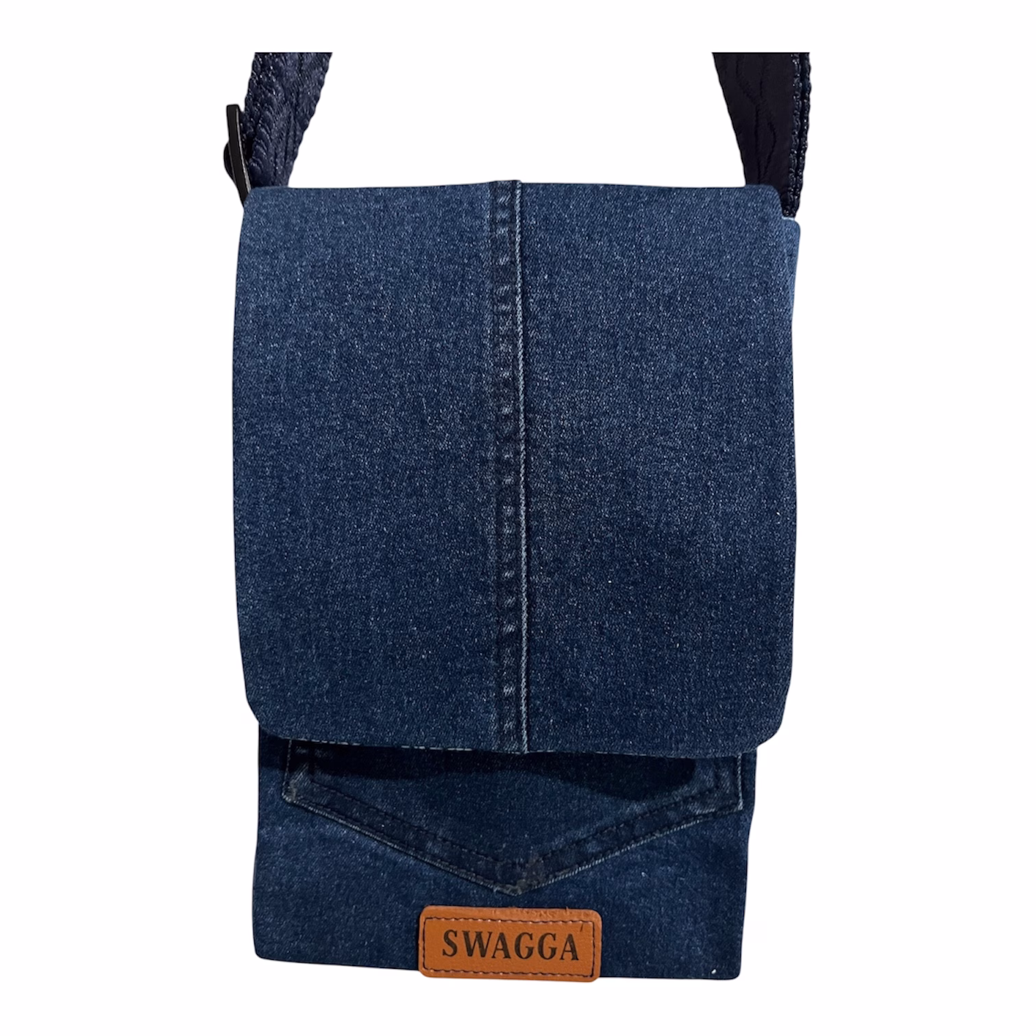 Blue Swirl Flap Bag