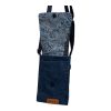 Blue Swirl Flap Bag Open