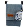 Floral Blues Flap Bag