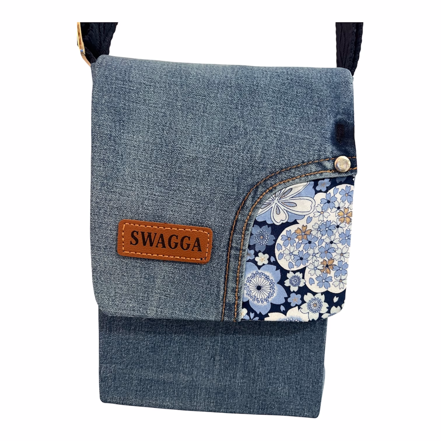Floral Blues Flap Bag